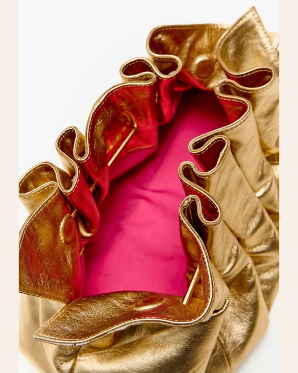 Metallic gold clutch bag Baroc Boutique Gold
