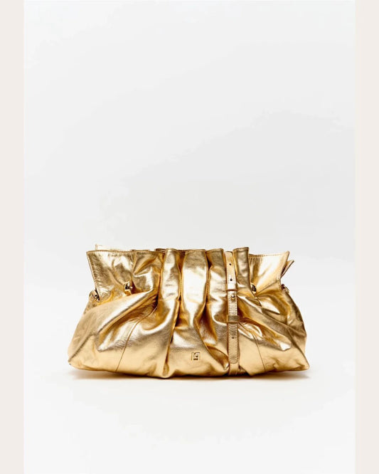 Metallic gold clutch bag Baroc Boutique Gold