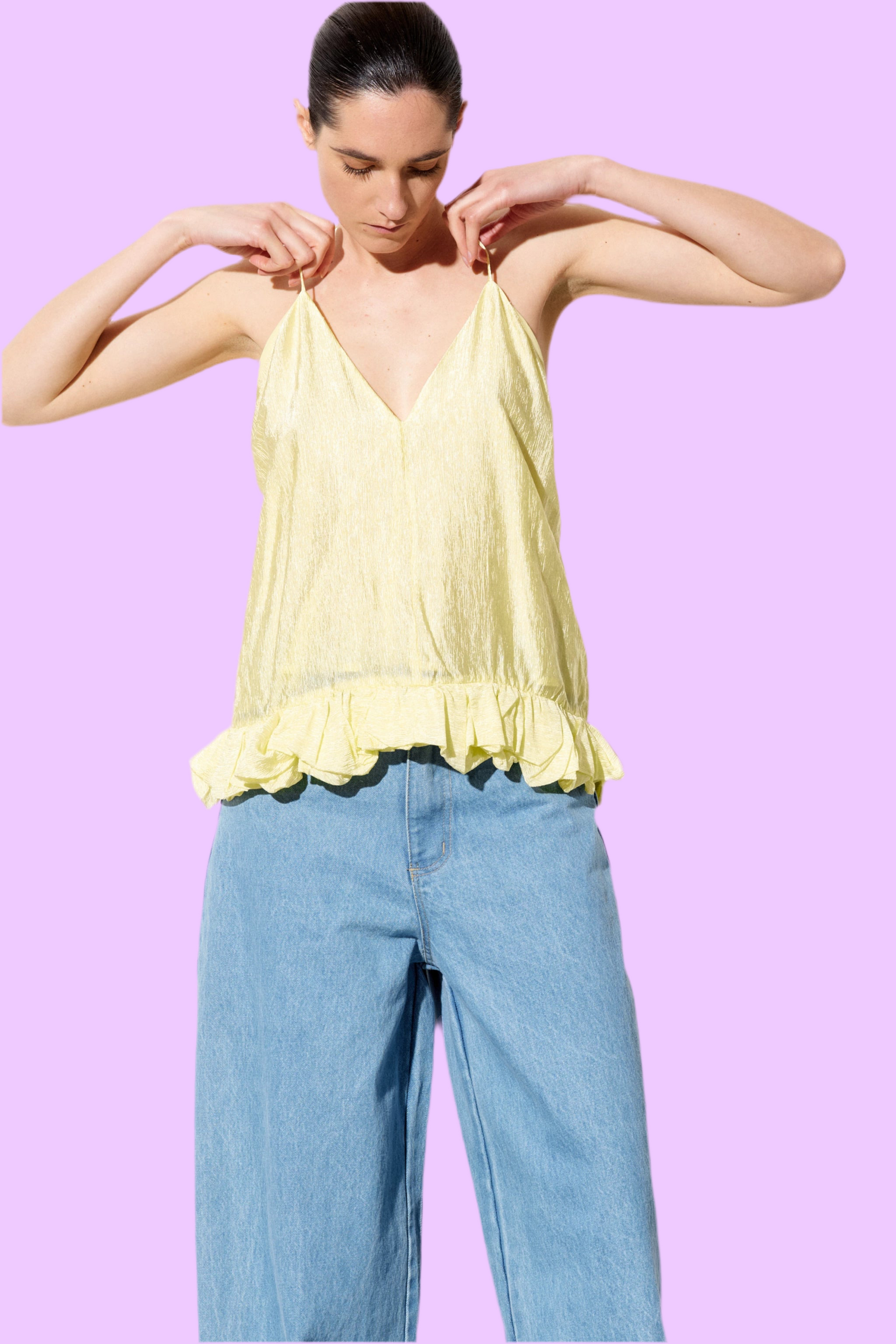 Halter top with ruffles Baroc Boutique