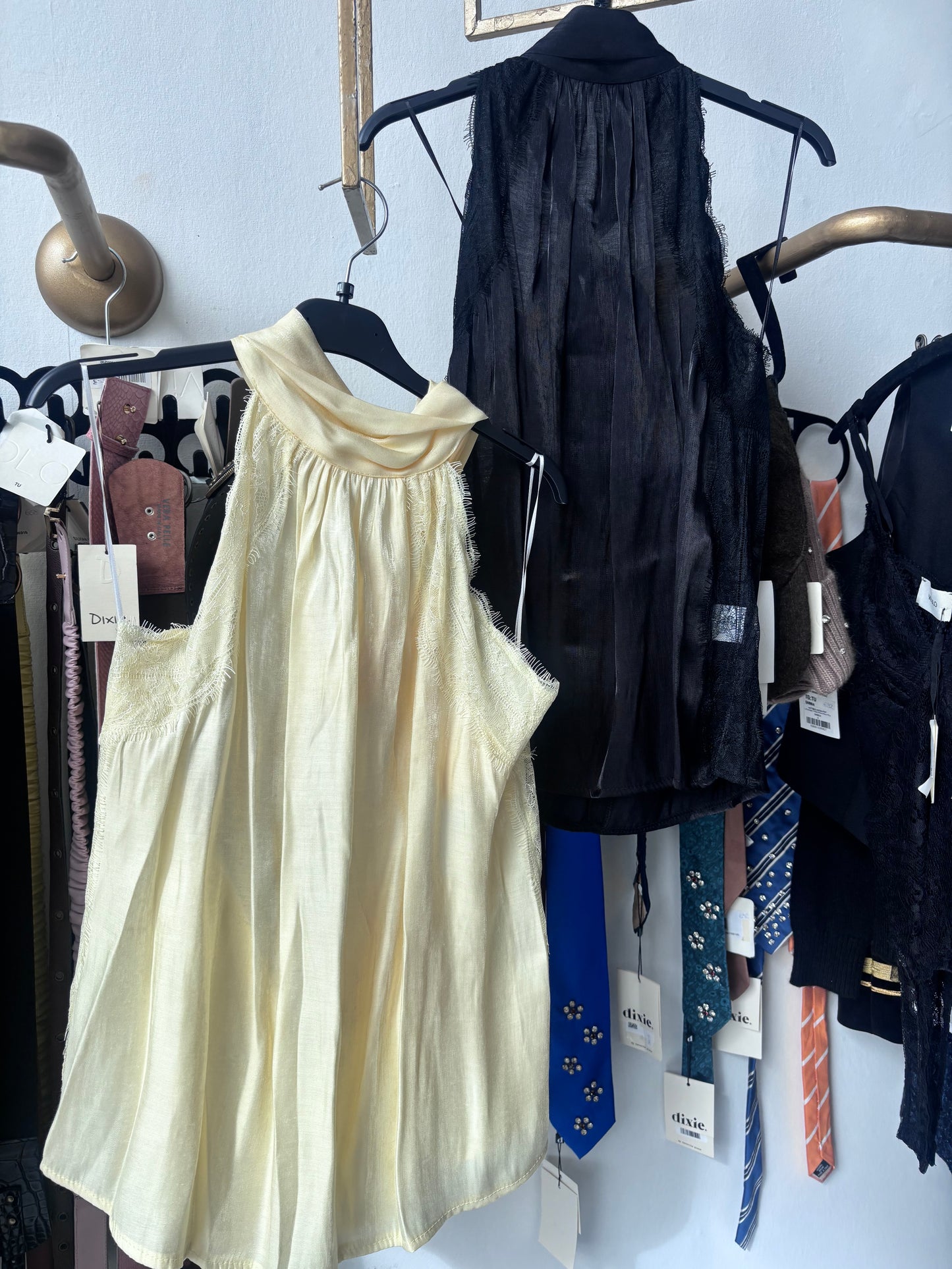 High neck sheer top Baroc Boutique