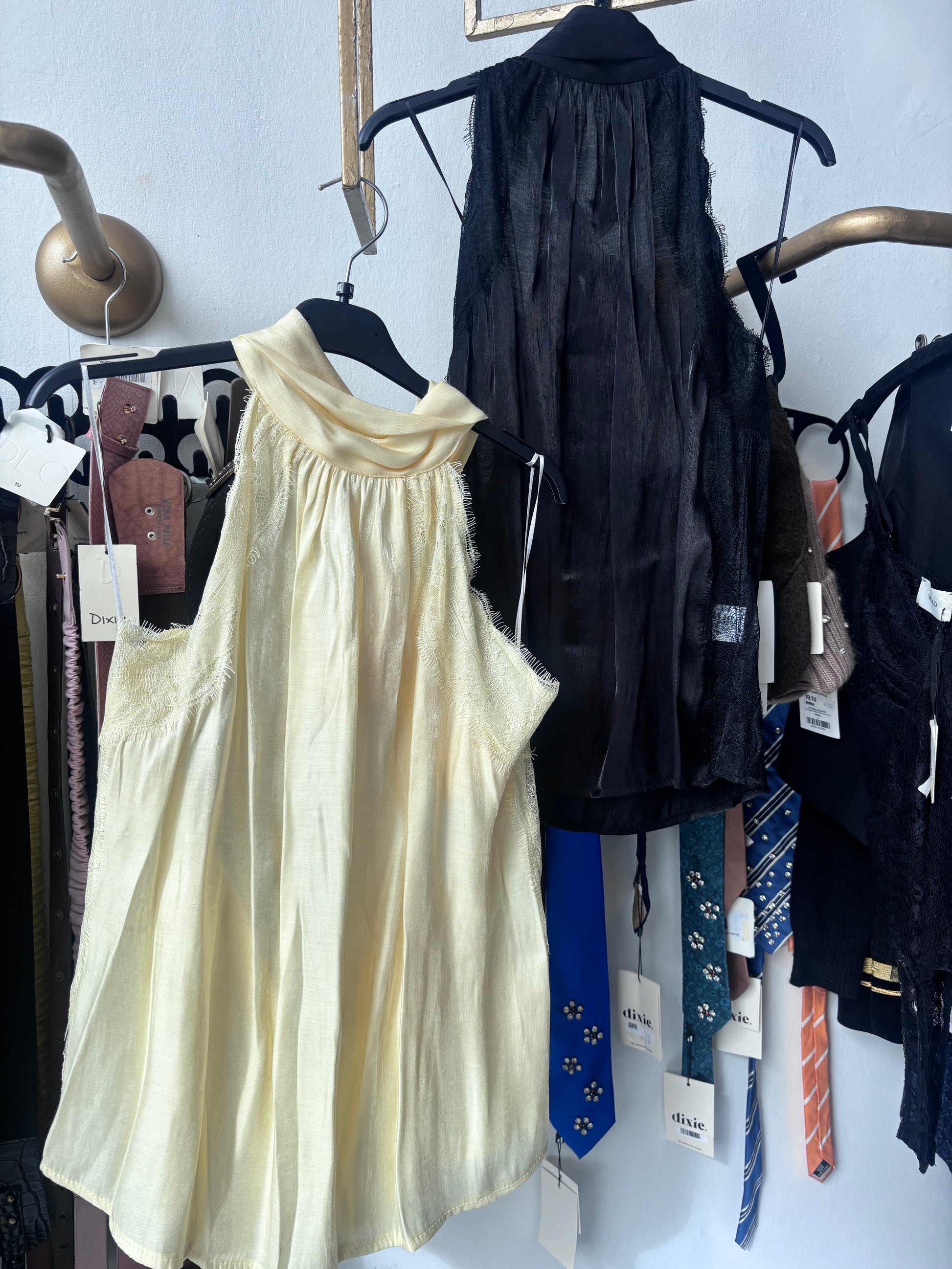 High neck sheer top Baroc Boutique