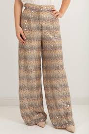 High waist sequin trouser Baroc Boutique