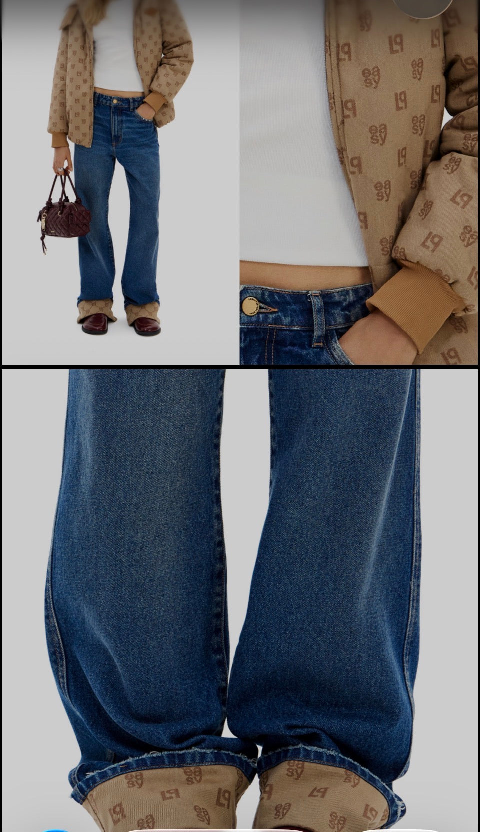 High-Waist Straight-Leg Denim Jeans – Baroc Boutique