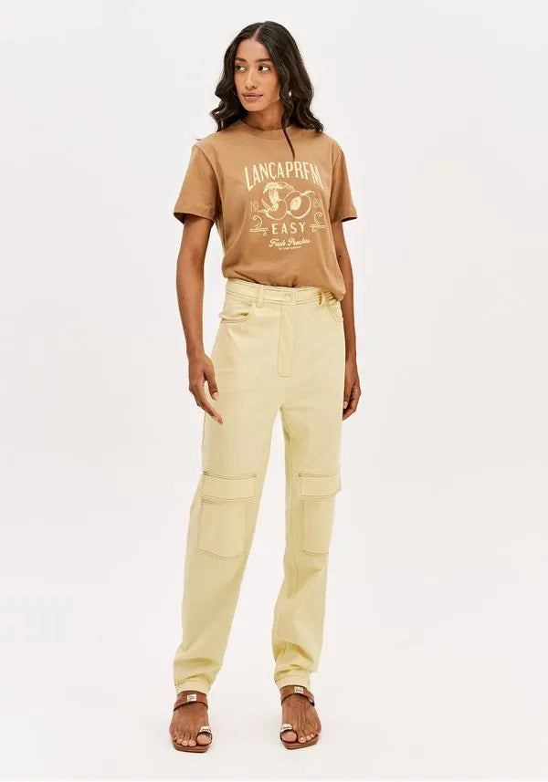 High-waisted carrot pants with pockets Baroc Boutique