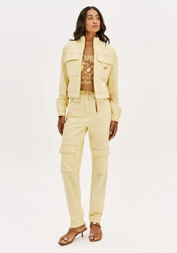 High-waisted carrot pants with pockets Baroc Boutique