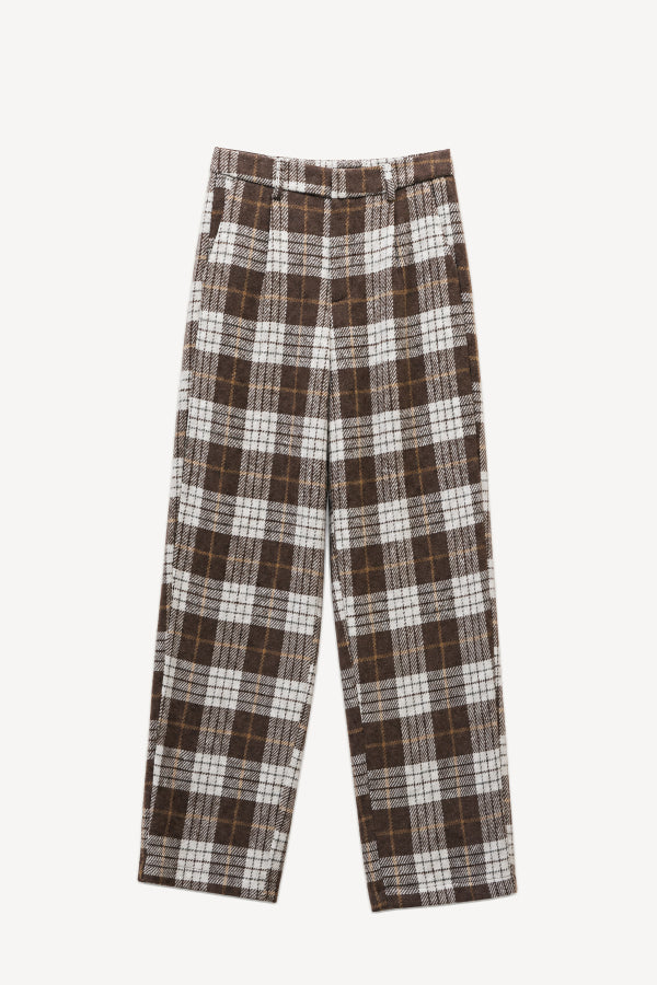 High waisted plaid pants Baroc Boutique