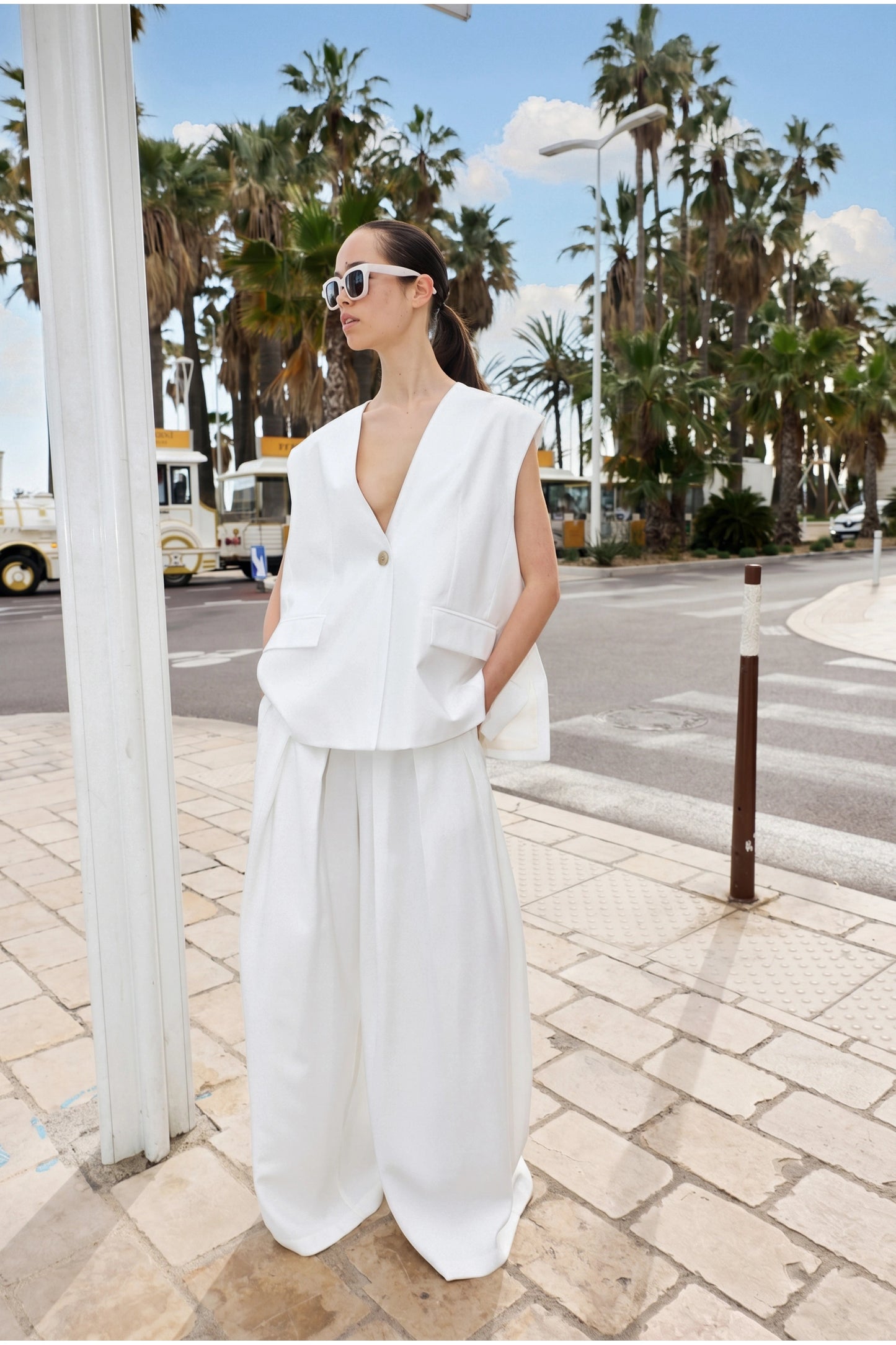 High-waisted wide leg pants Baroc Boutique