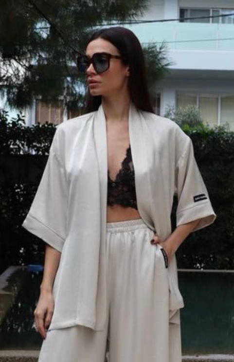 Ice kimono with belt Baroc Boutique