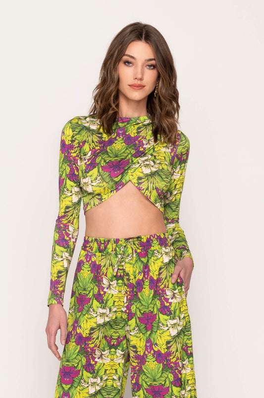 Jardin wrap top Baroc Boutique