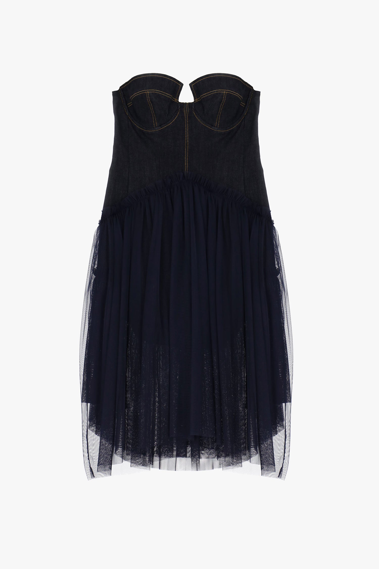 Jean dress with tulle Baroc Boutique