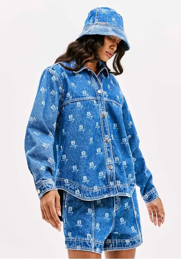 Jean long sleeve oversized shirt Baroc Boutique