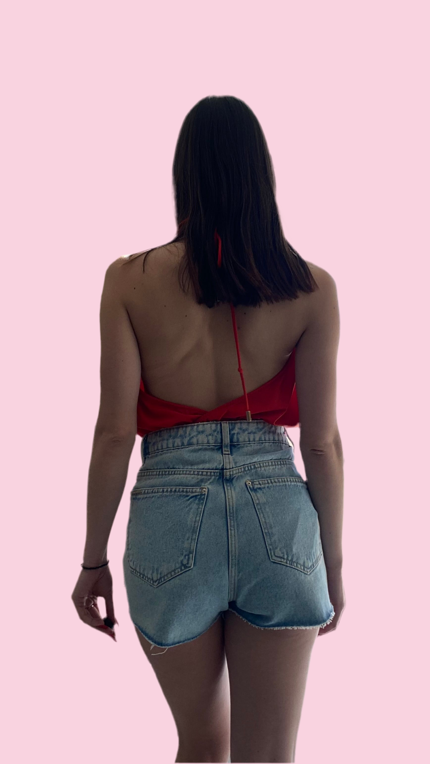 Jean short with rhinestone Baroc Boutique