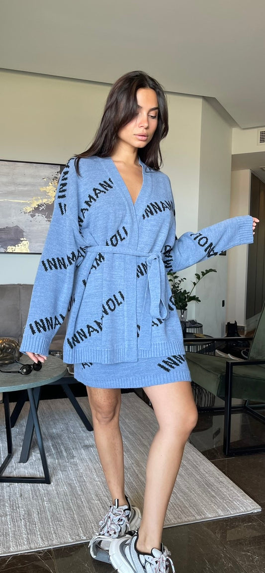 Knit logo mini skirt Baroc Boutique