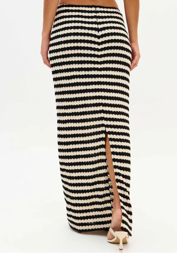 Long knitted bicolor skirt Baroc Boutique