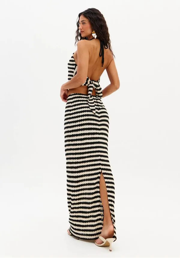 Long knitted bicolor skirt Baroc Boutique