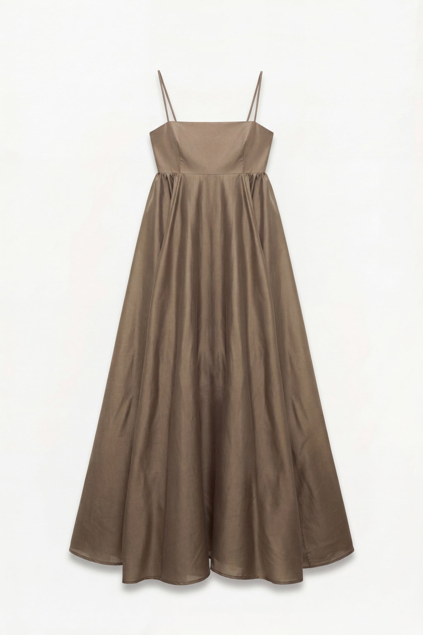 Long lyocell blend dress with spaghetti straps Baroc Boutique