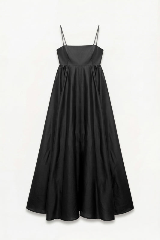Long lyocell blend dress with spaghetti straps Baroc Boutique