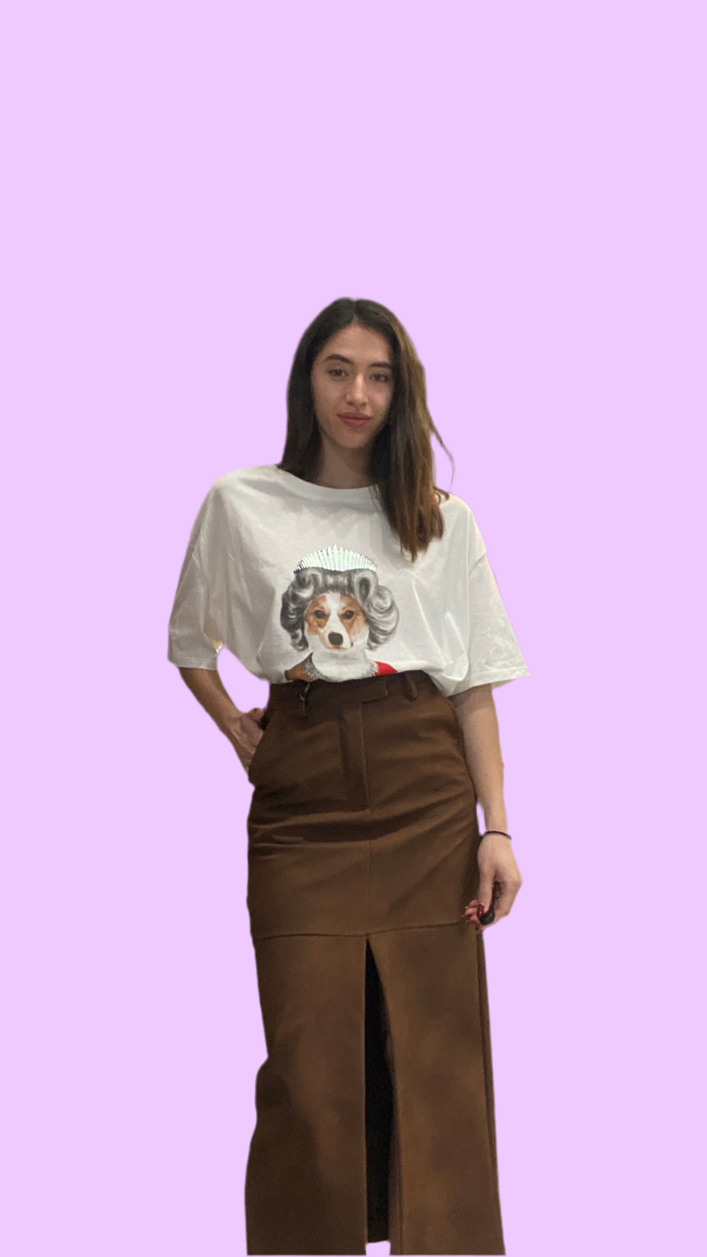 Long nubuck skirt Baroc Boutique