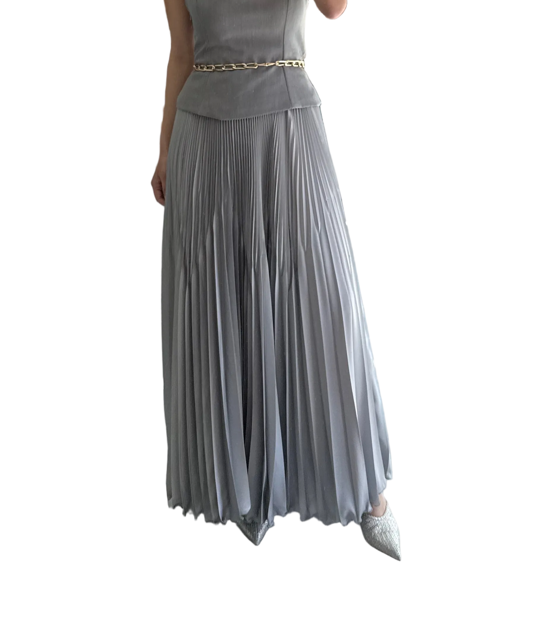 Long plisse skirt with elastic band Baroc Boutique