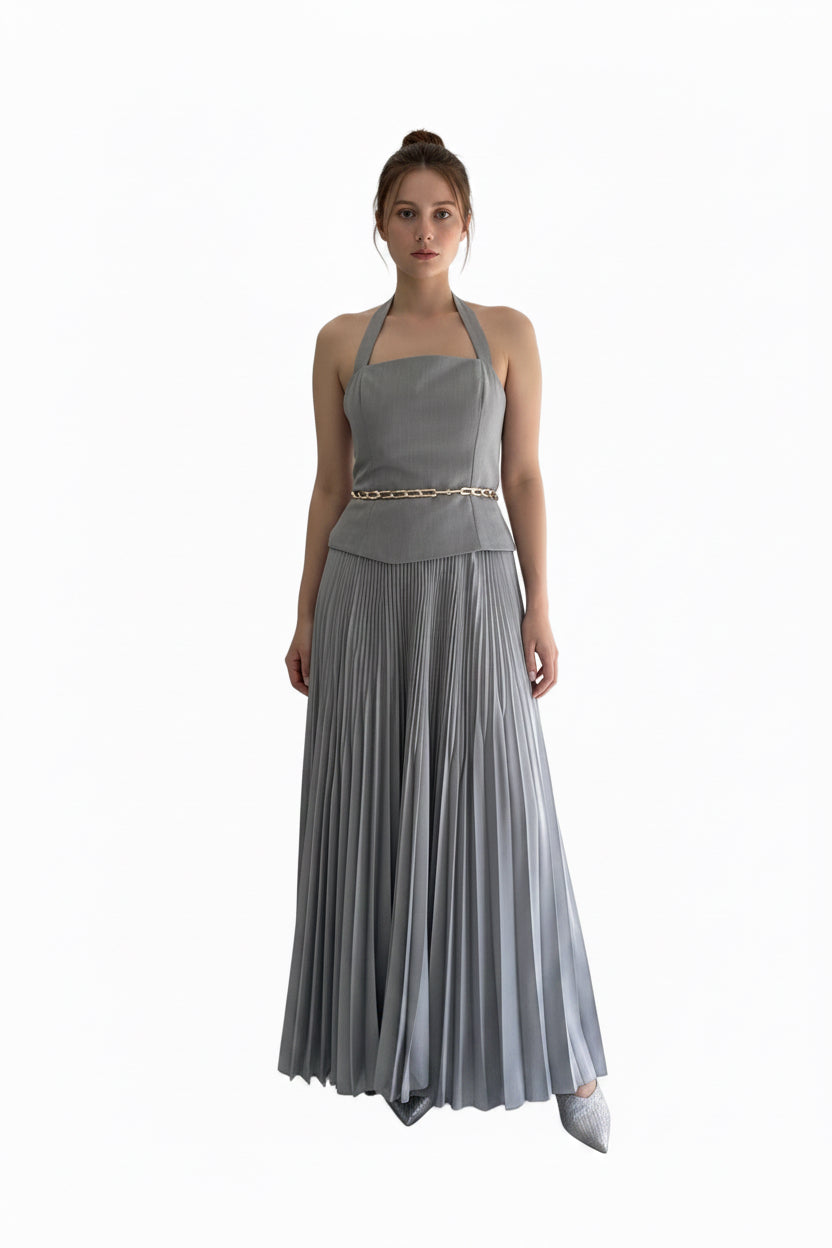 Long plisse skirt with elastic band Baroc Boutique