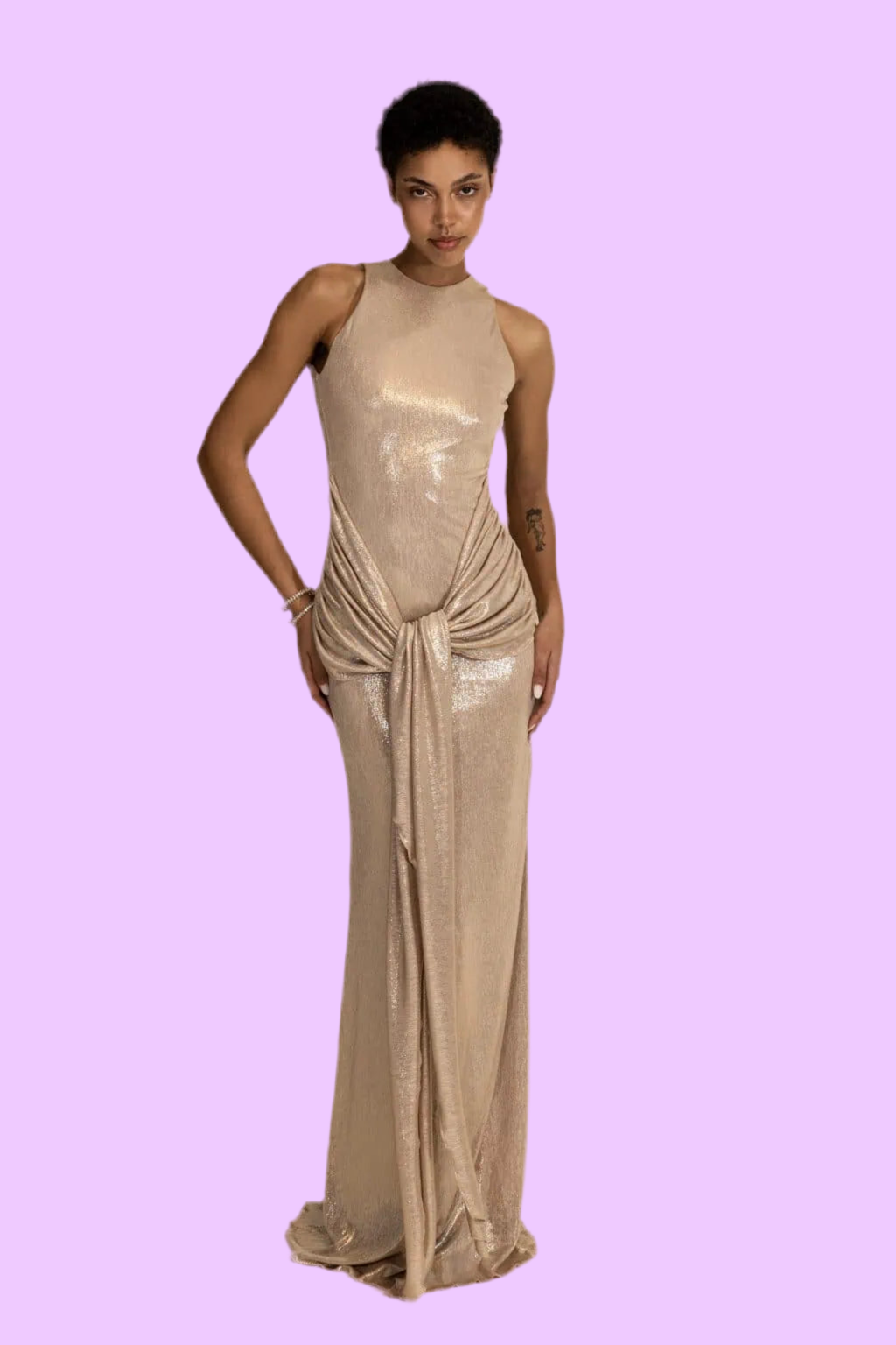 Long shimmering Seren Dress Baroc Boutique