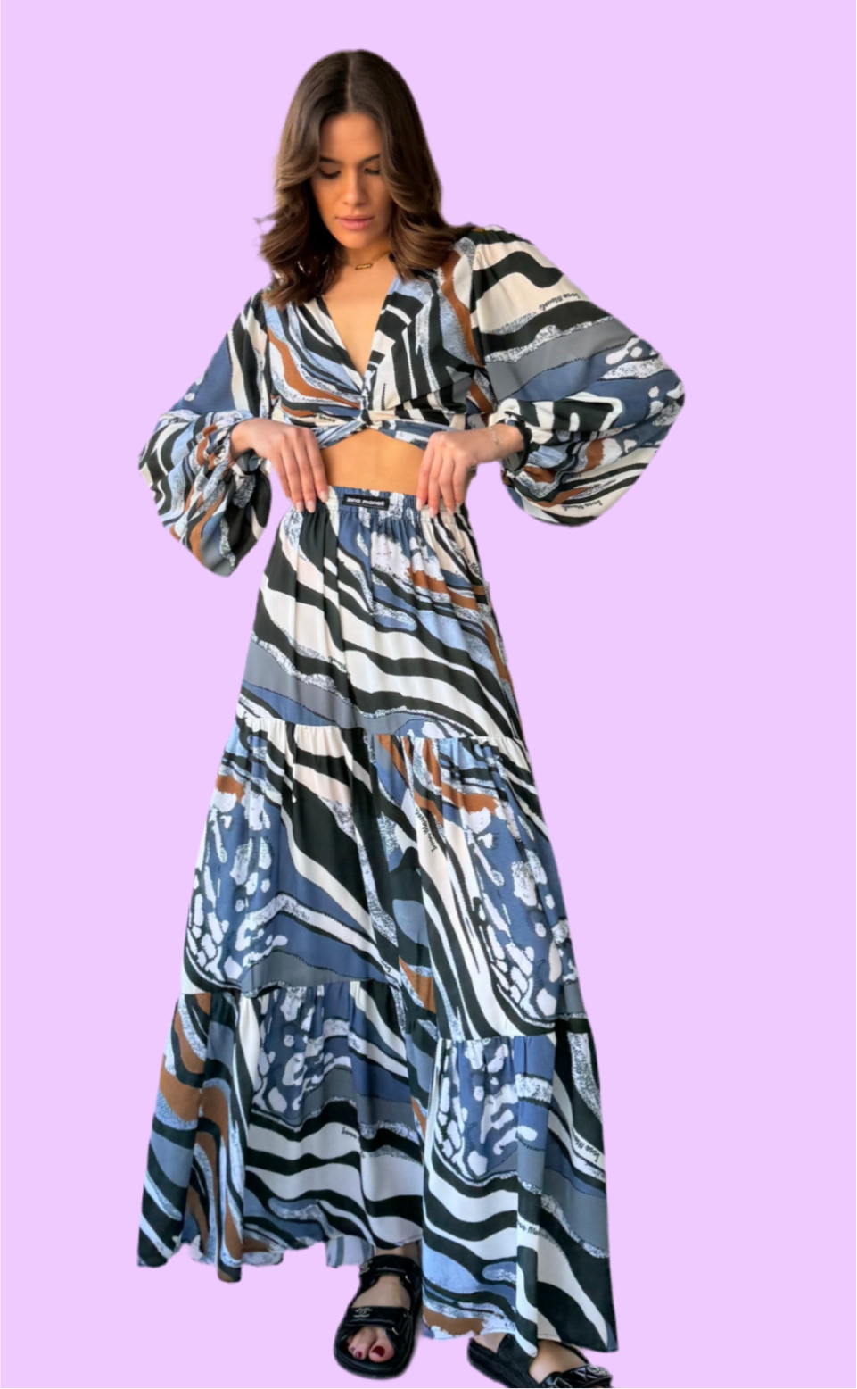 Long sleeve crop top Baroc Boutique