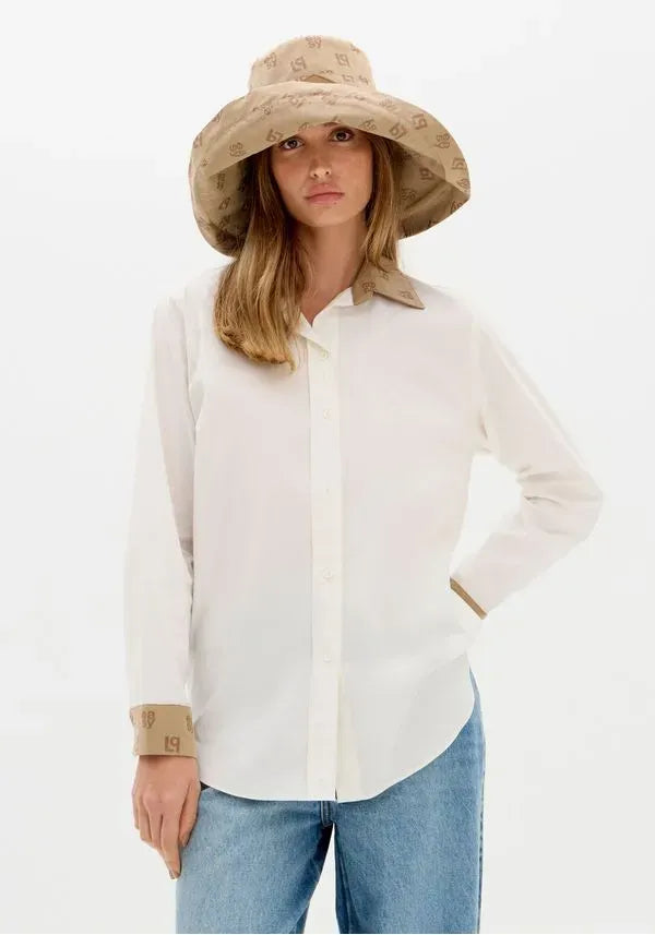 Long Sleeve Elongated Button-Down Shirt Baroc Boutique