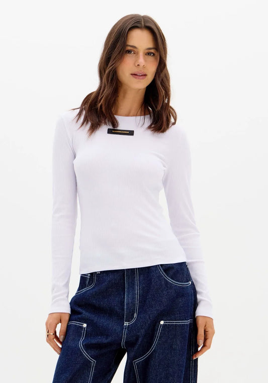 Long Sleeve Fine Ribbed Everyday Top Baroc Boutique