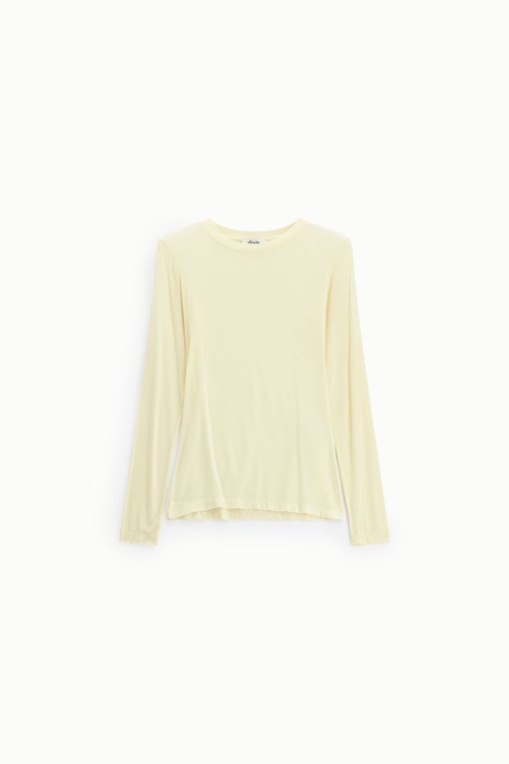 Longsleeve fitted top with round neckline Baroc Boutique