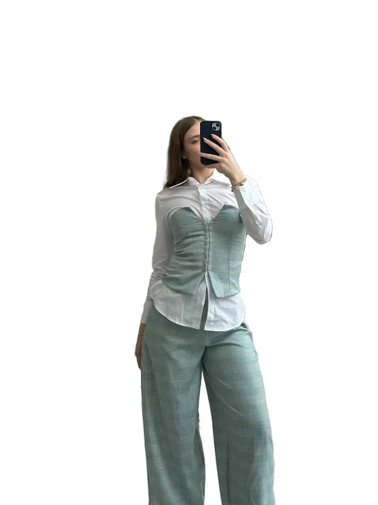 Longsleeve shirt with bustier Baroc Boutique