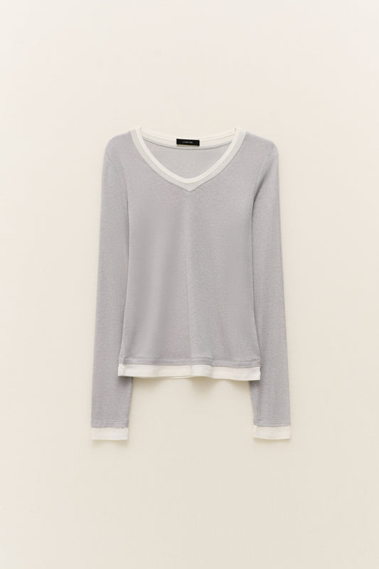 Longsleeve V-neck tees Baroc Boutique