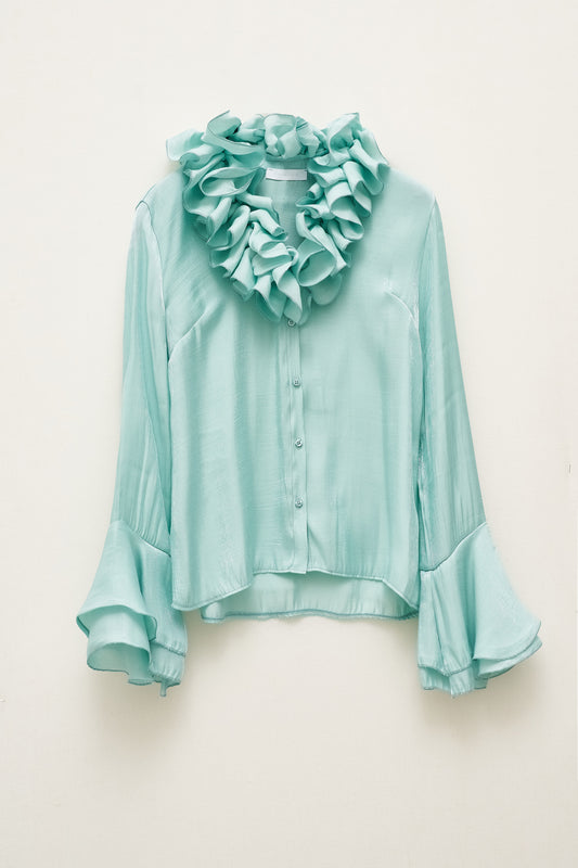 Longsleeve sheer blouse with ruffles Baroc Boutique M/L