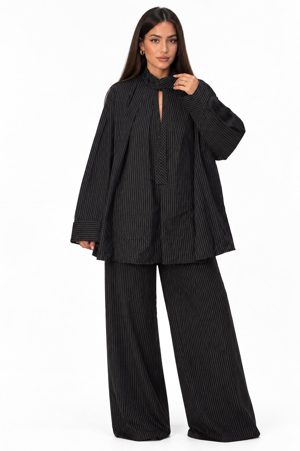 Striped Oversized Cotton Shirt Baroc Boutique M/L