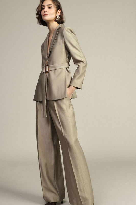 Blazer with belt and slits Baroc Boutique Medium