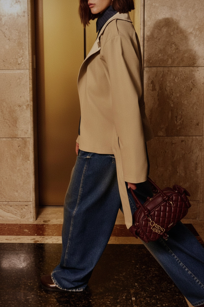 Long sleeve jacket with lapels Baroc Boutique Medium