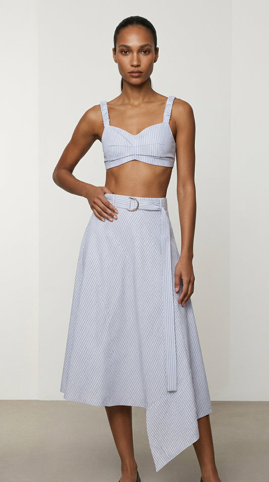 Striped crop top and skirt Baroc Boutique Medium