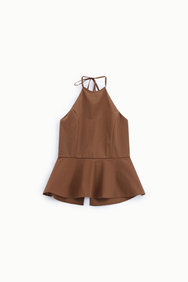 Top flared with halter neckline Baroc Boutique Medium
