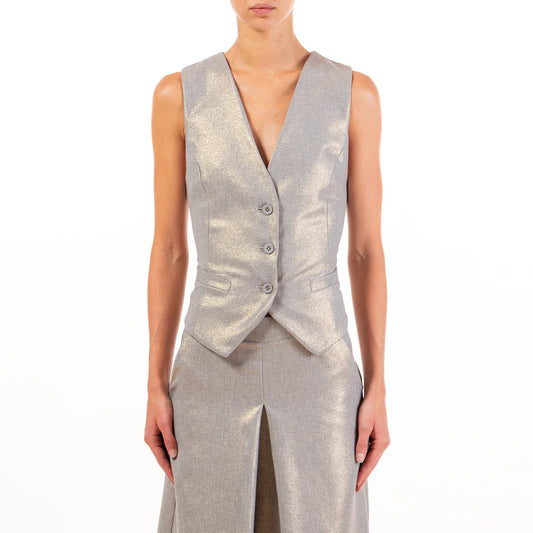 Metallic Vest Baroc Boutique