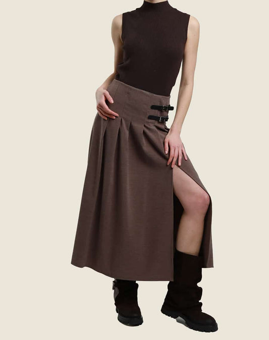 Midi skirt with slit on the side Baroc Boutique
