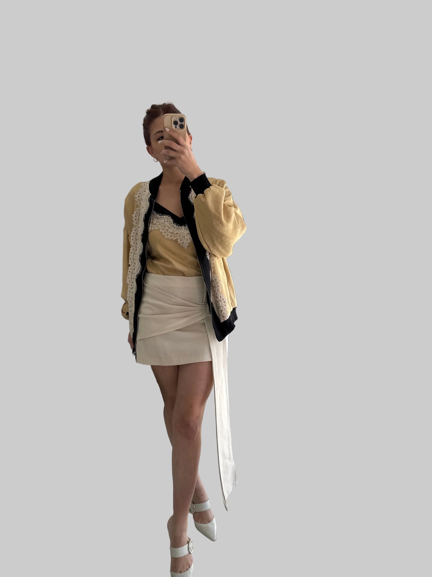 Mini skirt with a bow Baroc Boutique