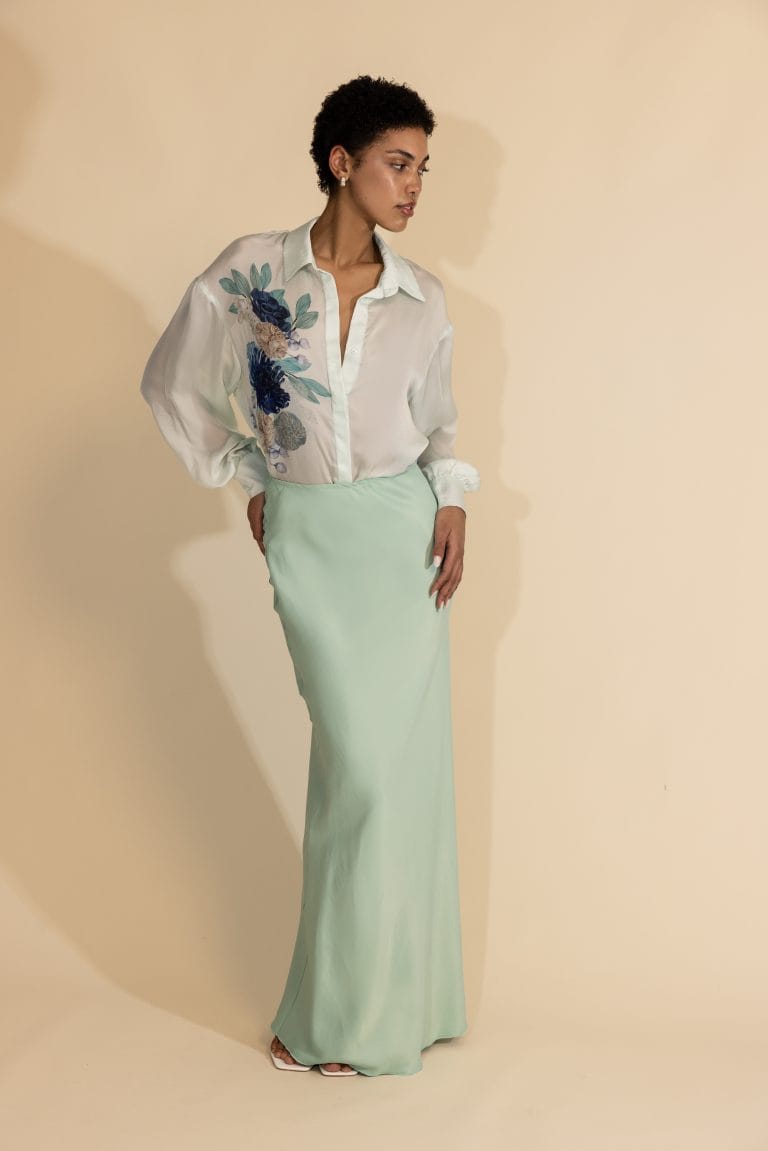 Odessa burnt orange skirt Baroc Boutique