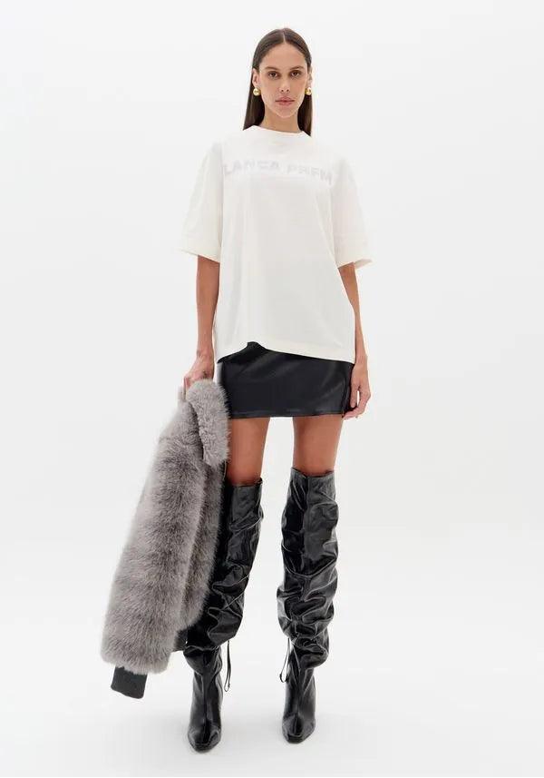 Offwhite oversized short sleeve  t-shirt Baroc Boutique