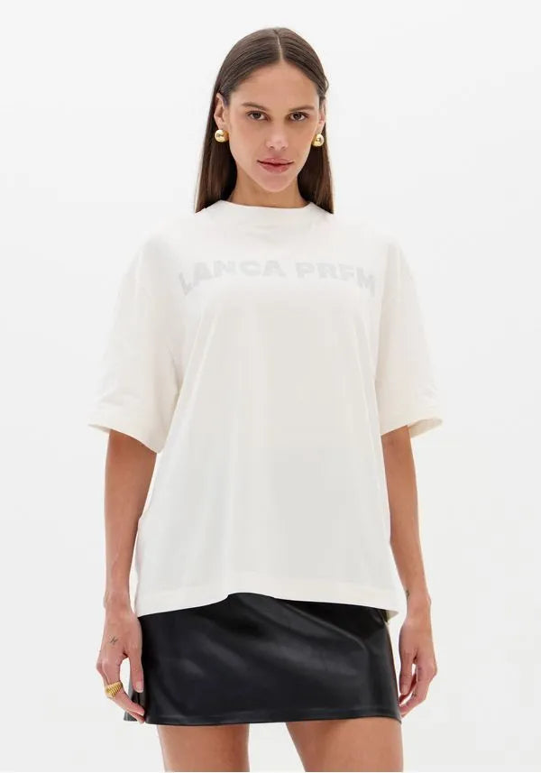 Offwhite oversized short sleeve  t-shirt Baroc Boutique