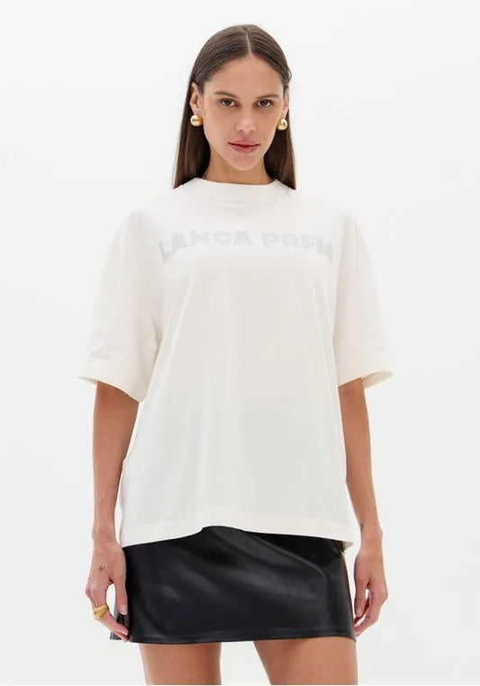Offwhite oversized short sleeve  t-shirt Baroc Boutique