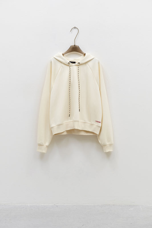 Beige hoodie with string Baroc Boutique One size