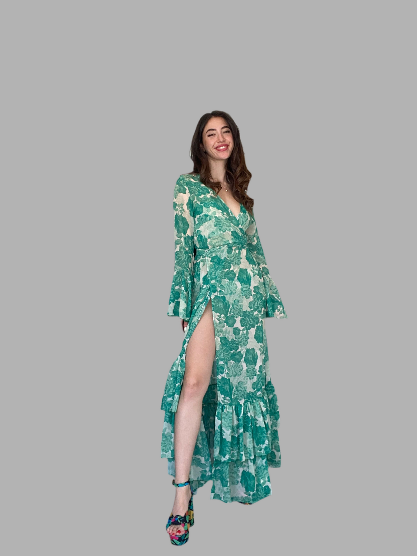 Jasmin green kimono Baroc Boutique ONE SIZE