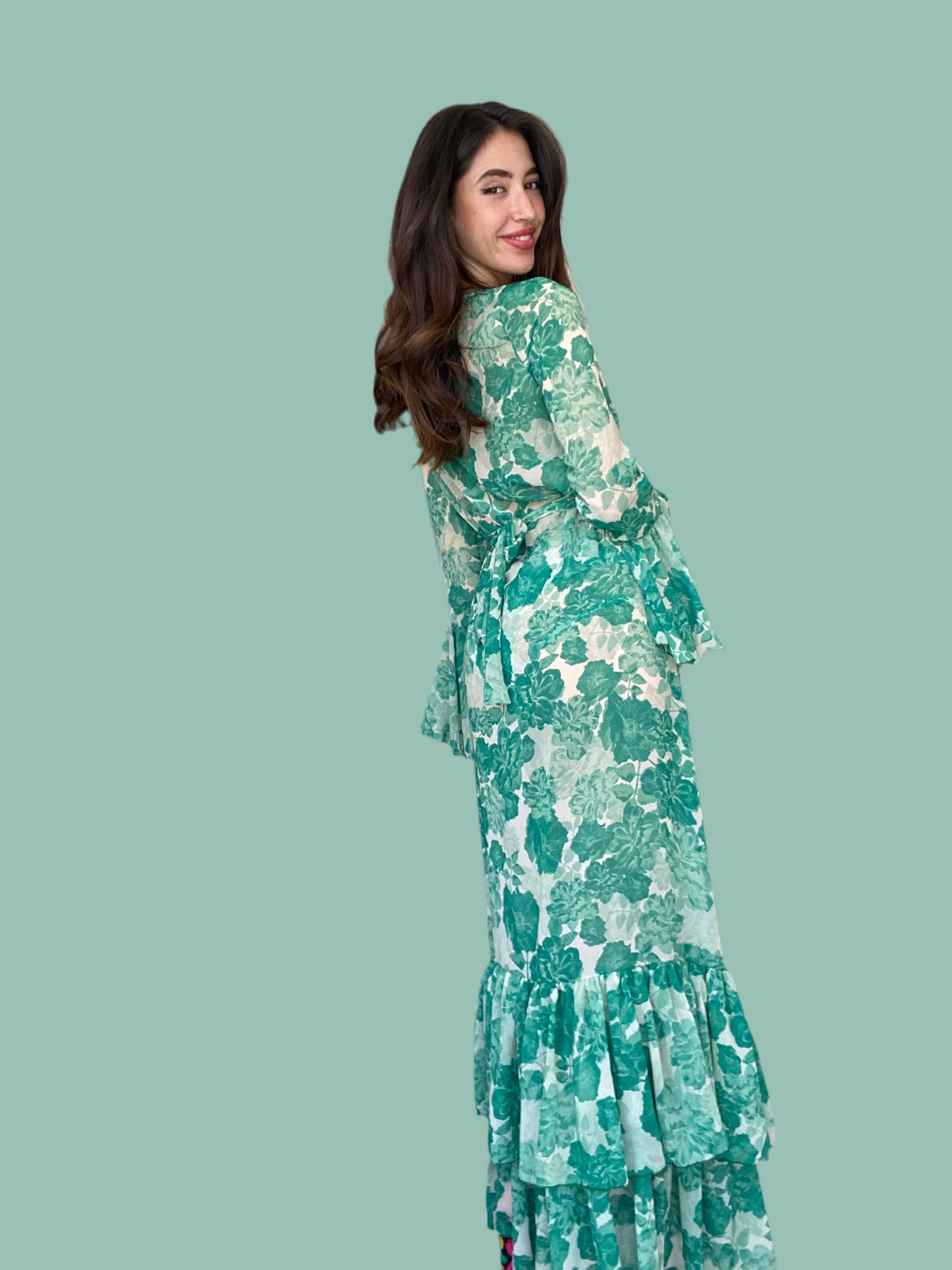Jasmin green kimono Baroc Boutique ONE SIZE