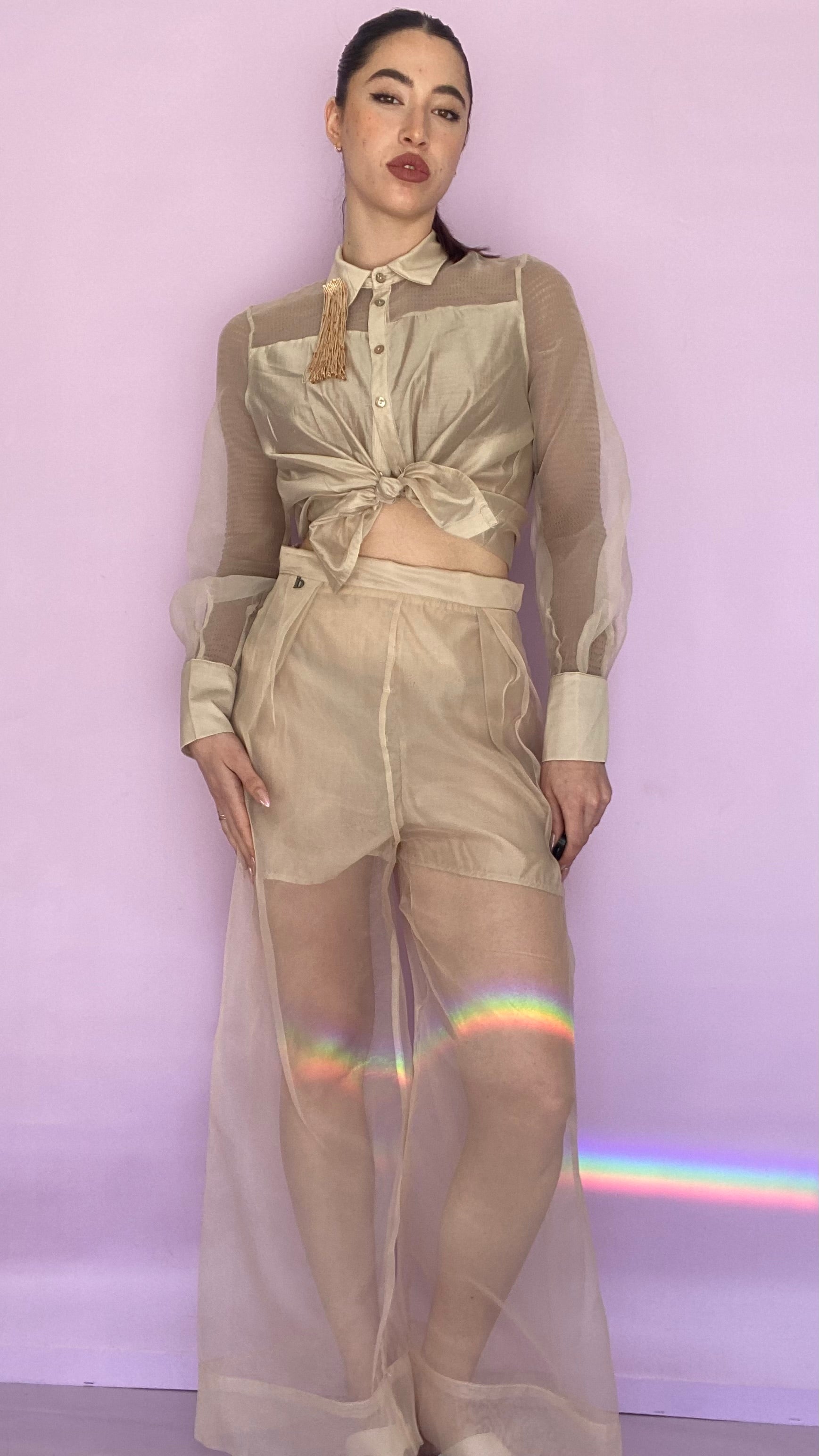 Organza sheer trouser Baroc Boutique