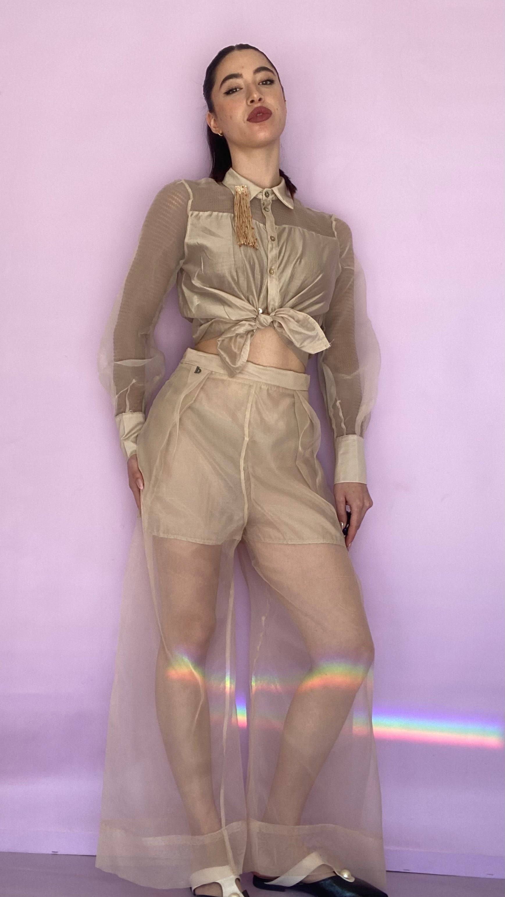 Organza sheer trouser Baroc Boutique