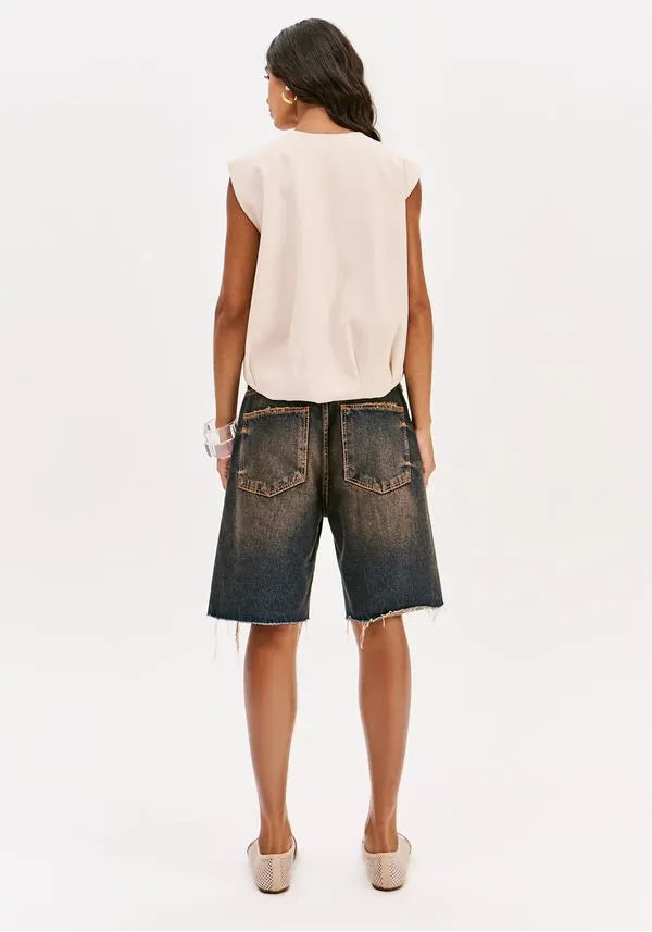 Oversized vest with zip on the front Baroc Boutique